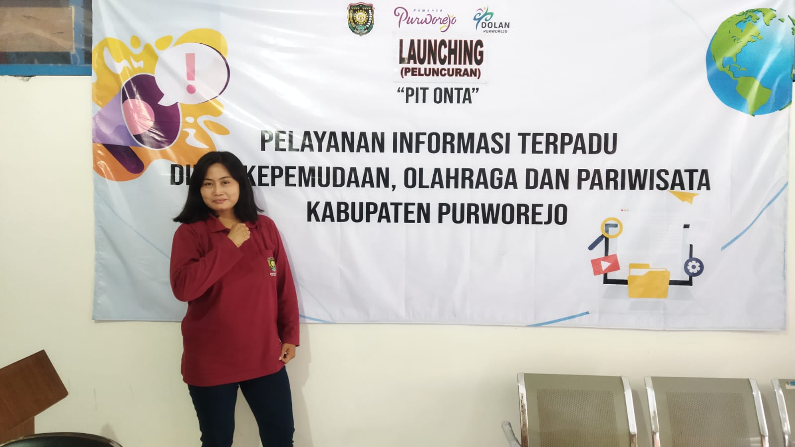 Pit Onta, Informasi Dinporapar Purworejo Dalam Satu Ruangan